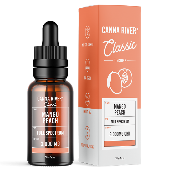 Canna River Mango Peach CBD Tincture