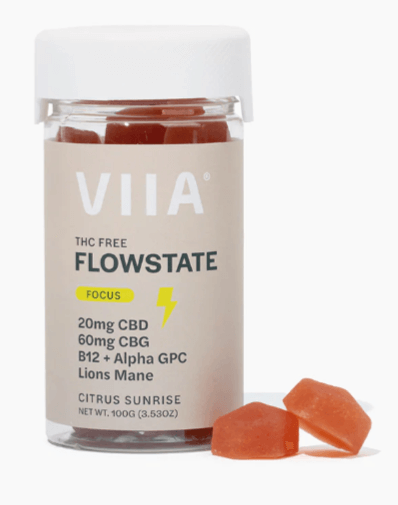 Viia Hemp Flowstate CBD and CBG Grapefruit Gummies