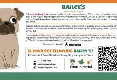 Baileys Pet Extra Strength Pet 900mg CBD Tincture